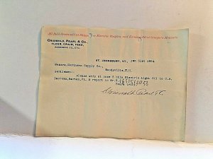 1894 Invoice issued by Griswold,Pearl & Co. in St. Johnbury, VT     Z7