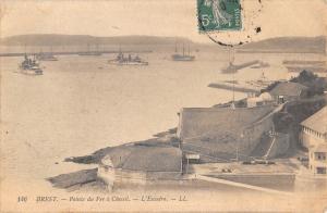 BR73133 brest pointe du fer a cheval l escadre ship bateaux    france