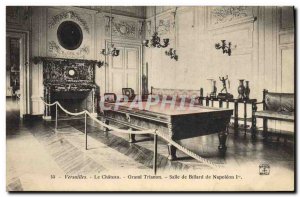 Old Postcard Billiard Versailles castle room pool Napoleon 1st