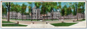 c1922 Stamford-In-The-Catskills New York NY Vintage Postcard Churchill Hall Fold
