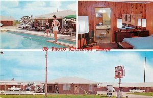 AR, Lake Village, Arkansas, La Villa Motel, Swimming Pool,MultiView,DP No 28341B