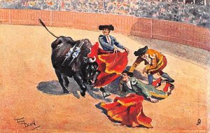 Artist Frank Dean, Bull Fighting Unused 