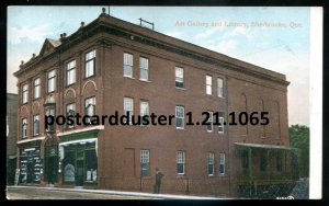 h3355 - SHERBROOKE Quebec Postcard 1900s Gallery & Library