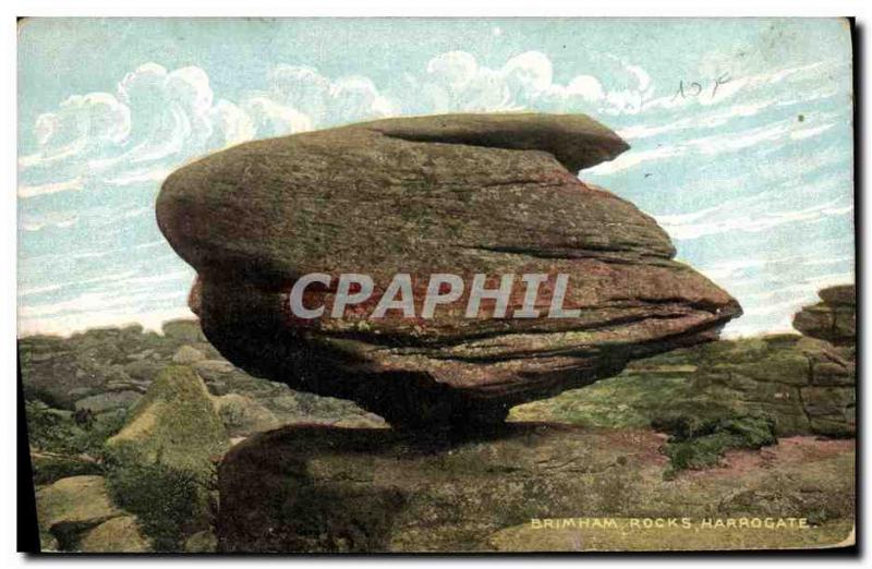 Postcard Old Brimham Rocks Harrogate
