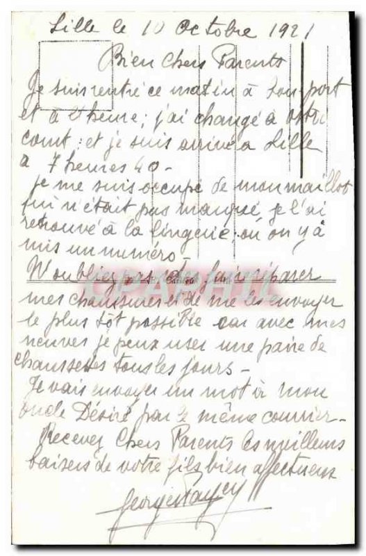 Postcard Old Lille Stock Exchange