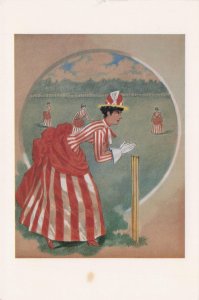 Lady Cricketer at Zingari Suffragette Interest Yeovil Somerset Postcard