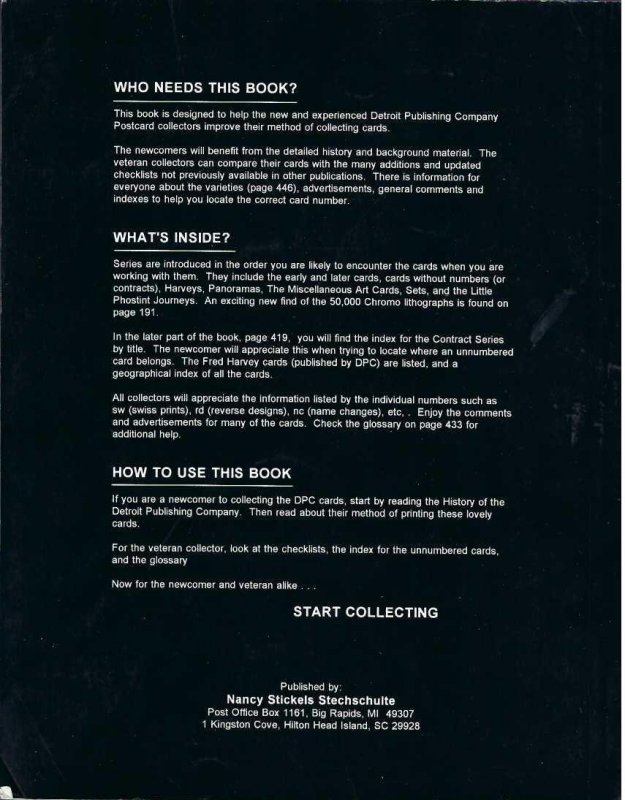 BOOK- The Detroit Publishing Company Postcards