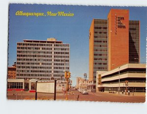 Postcard Fourth Street Looking North Albuquerque New Mexico USA