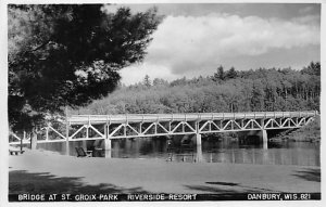 Riverside Resort Bridge At St. Croix Park - Danbury , Wisconsin WI  