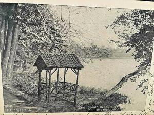 Postcard 1905 View of Lake Compounce  in Bristol, VT.    W6