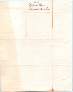 1888 Walnut, Iowa Ronna & Hector Dry Goods Clothing Memo Letterhead Amana IA R2