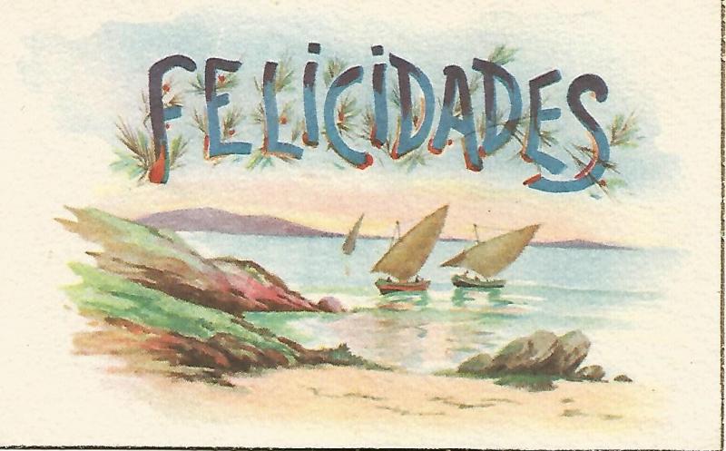 Postal 52621: Dibujo. Serie Felicidades