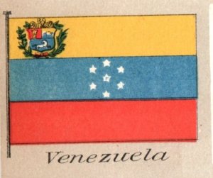 1880s Palmer's Boot & Shoe Store Venezuela Flag Card F149