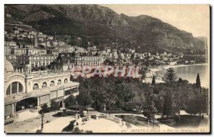 Old Postcard Monte Carlo Towards the Grinders Cafe de Paris
