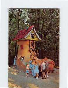 Postcard Old Lady in the Shoe, Story Book Forest, Ligonier, Pennsylvania