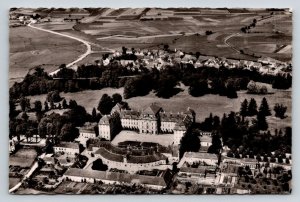 Schloss Pommersfelden Germany Aerial View RPPC Vintage Real Photo Postcard