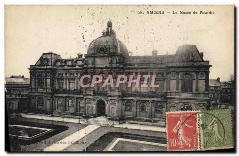 Old Postcard The Museum of Amiens Picardie