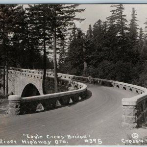 c1920s Troutdale Multnomah Co OR Eagle Creek Bridge RPPC Columbia River Hwy A199