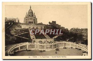 Old Postcard Paris Le Sacre Coeur