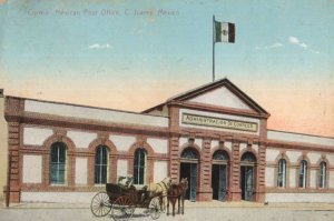 Correo Post Office Juarez Mexico Old Postcard