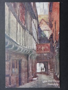 Shropshire SHREWSBURY Golden Cross Passage - Old Postcard