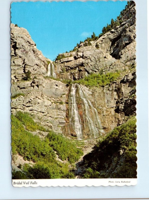 Postcard - Bridal Veil Falls, Provo Canyon - Provo, Utah