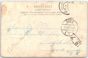 c1910s Bruinisse, Netherlands Greetings Postcard Dee St Uitgave van der Wal A121