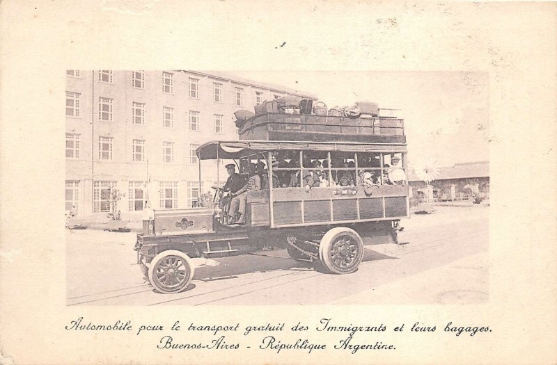 Lot267 buenos aires argentina car for free transportation of immigrants bus
