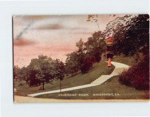 Postcard Fejenary Park, Davenport, Iowa, USA