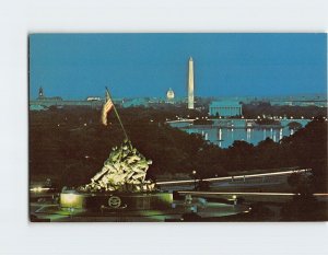 Postcard Tableau Of Spirited Victory, the Iwo Jima Marine War Memorial, D. C.