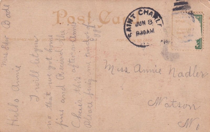 Benton School St. Charles Missouri MO Matson Postcard C47