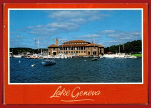 Wisconsin, Lake Geneva - Riviera Building & Boat Docks - [WI-291X]