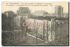 Old Postcard Vincennes panoramic view of the Chateau La Chapelle Dungeon King...