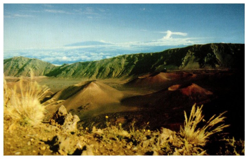 Haleakala Crater in Hawaii National Park on Maui Hawaii Postcard