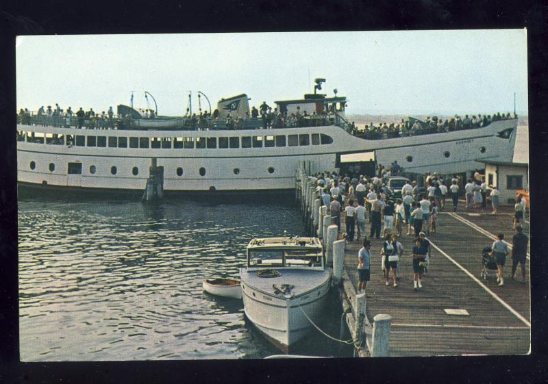 Narragansett, Rhode Island/RI Postcard, Block Island Steamer At Galilee Dock