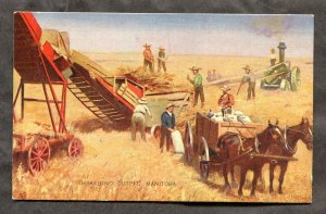 dc127 - MANITOBA c1906-10 Threshing Outfit. Farming Machines.