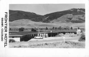 Postcard RPPC 1950s Colorado Granby Frontier Motel occupation 23-13743