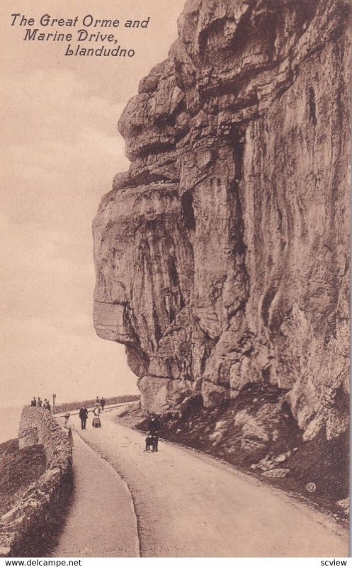 LLANDUDNO, Clwyd, Wales, 1930s; The Great Orme And Marine Drive