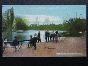 West Midlands WOLVERHAMPTON West Park shows Boys Playing Old Postcard by Shurrey