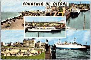 Souvenir De Dieppe (Seine-Maritime) Vue Generale De La Plage France Postcard