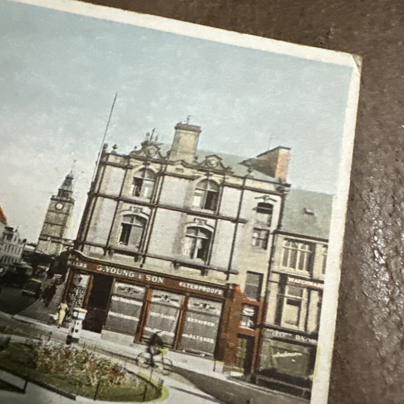 Burns Statue at High Street Dumfries UK Scotland 1940s POSTCARD Vintage