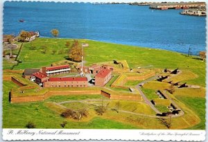 Postcard - Ft. McHenry National Monument - Baltimore, Maryland