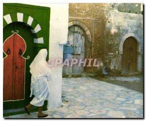 Postcard Modern Hammamet Tunisia