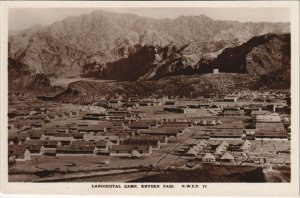 PC PAKISTAN, LANDIKOTAL CAMP, Vintage REAL PHOTO Postcard (b43368)