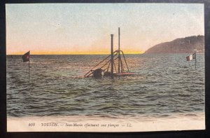 Mint Color Picture Postcard Toulon France Submarine U Boat WWI