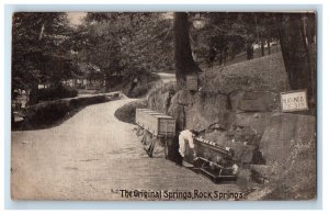 1910 Original Rock Springs Chester West Virginia WV Thick Bragdon Postcard 