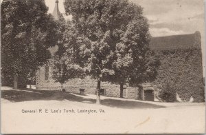 General Robert E. Lee Tomb Lexington VA Virginia Unused WC Stuart Postcard E87