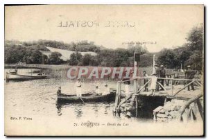 Old Postcard Lourdes Bords du Lac