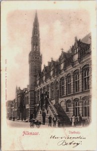Netherlands Alkmaar Stadhuis Vintage Postcard C080