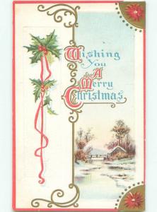 Divided-Back CHRISTMAS SCENE Great Postcard W9847